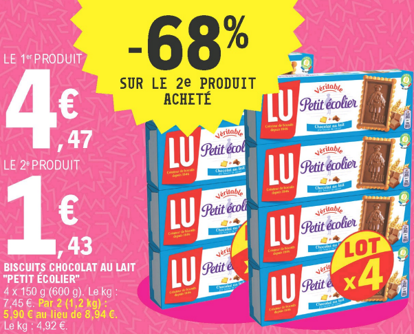 Promotion lu petit ecolier 