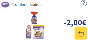 Bon de réduction milka bonbon