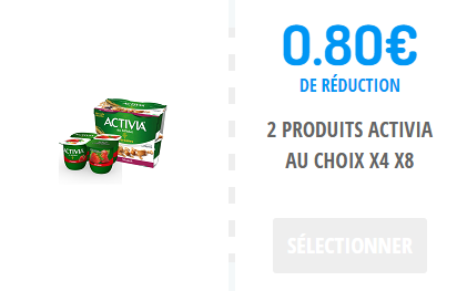 Activia bon de réduction