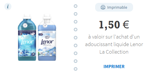 Bon de réduction lenor envie de plus 