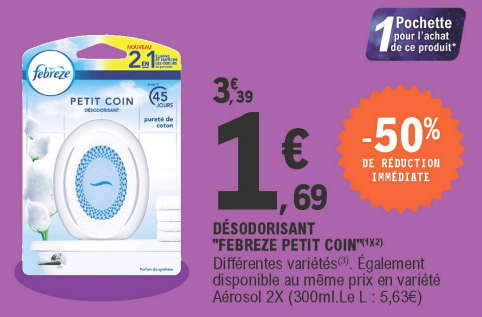 Promotion febreze e.leclerc