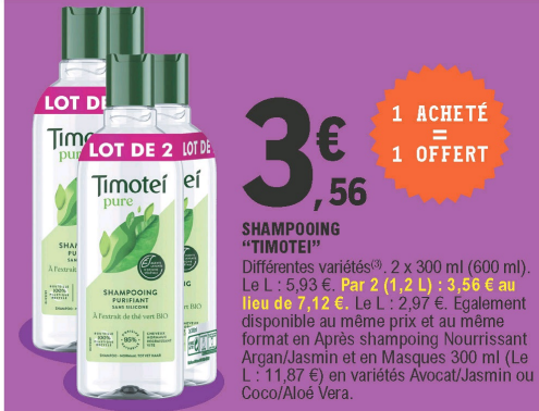 Timotei promotion e.leclerc