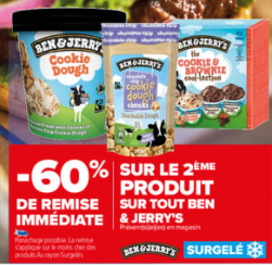 Ben & jerry's promotion carrefour