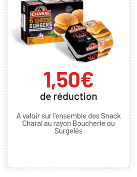 Bon de réduction charal