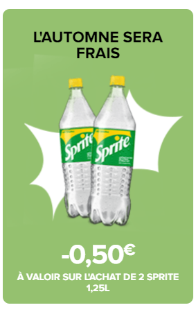 Bon de réduction coca cola de 0,50€