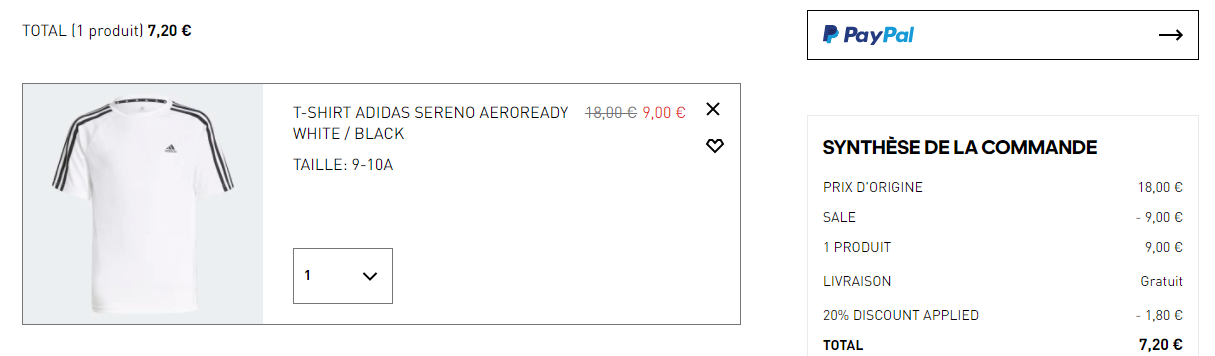 Code promo adidas tshirt pas cher