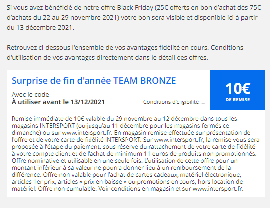 Intersport fidélité