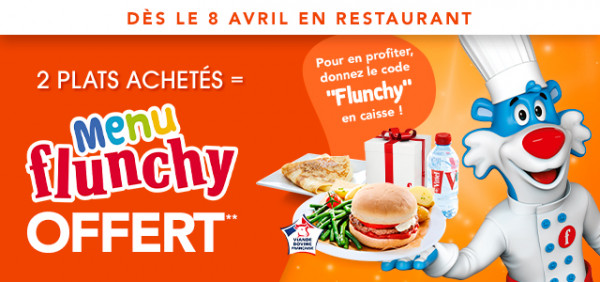 Flunch menu enfant offert 