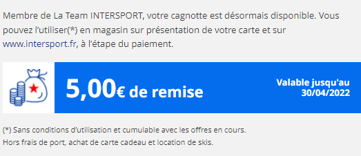 Bon plan intersport