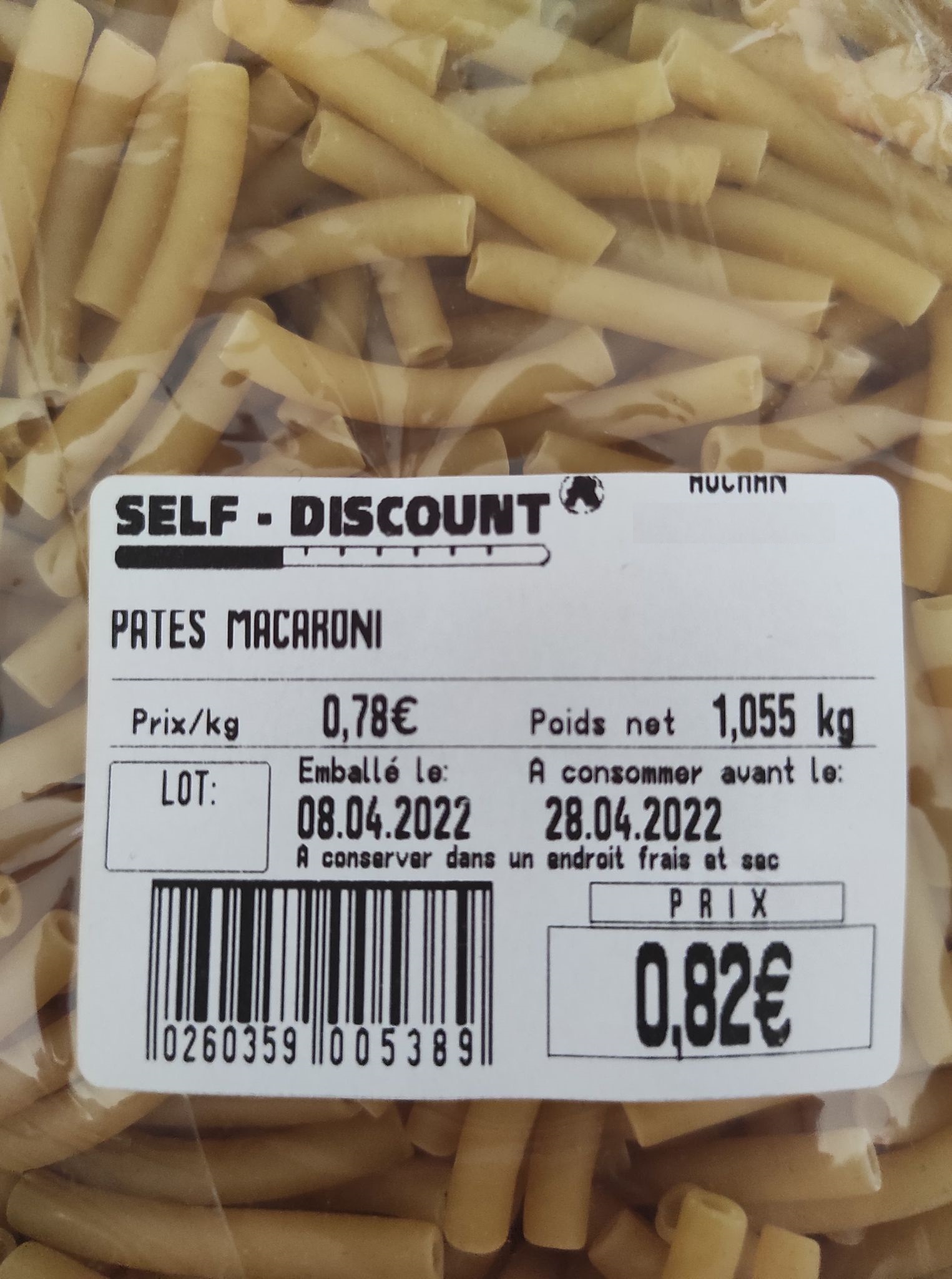 Macaroni bon plan discount auchan