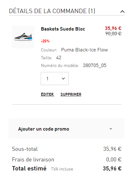 Bon plan puma basket 