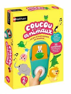 Jeu Educatif Nathan 2+ ; Coucou les Animaux, Jeu d'Eveil Sonore et Musical Interactif (via coupon) à 13.99 €