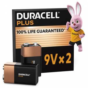 Lot de 2 Piles 9V Duracell Plus 6LR61 MN1604 à 5.42 €