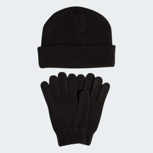 Pack Gants et Bonnet Adidas Noir, Tailles du S au XL (Gris à 19,5€) à 18 €