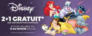 2+1 offert sur une sélection d'articles Disney (shopforgeek.com) à 0 €