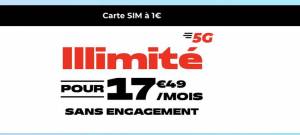 Illimité POUR 17 €49 /MOIS SANS ENGAGEMENT à 17.49 €