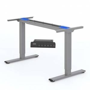 Bureau Assis Debout Électrique FlexiSpot - 2 Moteurs, Charge 100 Kg, Réglable en Hauteur en Acier, Gris (Via Coupon - Vendeur Tiers) à 136.99 €