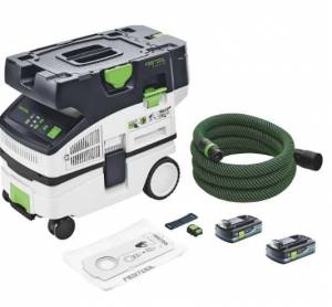 Aspirateur sans fil Festool CTLC MINI - 36V (2x 18V) catégorie de poussière L + 2x Batteries 4,0 Ah, sans chargeur à 493.13 €