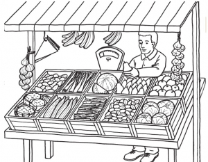 Coloriage gratuit sur le thème de la ferme 