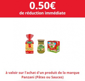 Panzani plusieurs produits à moins de 0,50€