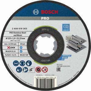 Lot de 10 Disques à tronçonner Bosch PRO Stainless Steel and Metal à 10.14 €