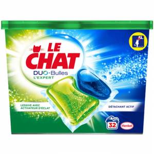 SUPER BON PLAN 192 Dosettes de lessive Lechat duo bulles l'expert GRATUITE  au lieu de 46,08€ 