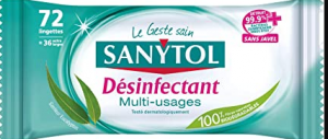 Sanytol lingette multi usages 1,65€