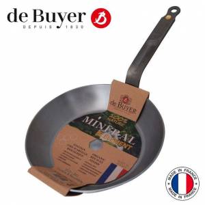 Poêle Minéral B acier De Buyer - 6 tailles disponibles, Ex : 20cm (coin-fr.com) - coin-fr.com à 29.9 €