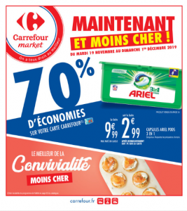 Optimisation du catalogue Carrefour Market du 19/11/2019 au 01/12/2019 