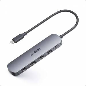 Station d'Accueil Anker Hub USB C (5-en-1), 4K 30 Hz HDMI, Power Delivery 100 W Max., USB-C, USB-A 5 GB/s (Vendeur Tiers) à 14.99 €