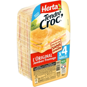 Croque Monsieur jambon fromage sans croute Herta pas cher 