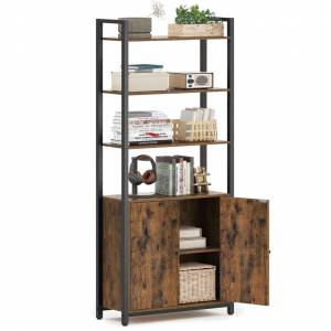 Bibliothèque Verticale à 6 Niveaux avec Porte Vasagle LLS133K01 - 24 x 60 x 159,5 cm (Vendeur tiers - Songmics) à 59.49 €