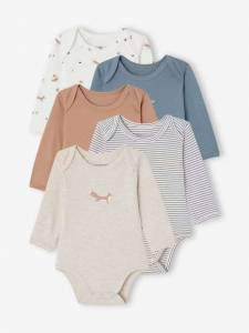 Lot 5 bodies manches longues - (12,87 € via TheCorner) à 13.99 €