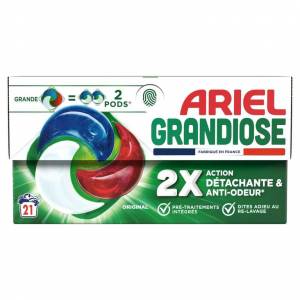 Lessive capsules Original ARIEL 21 Capsules - Remise immédiate à 10.48 €