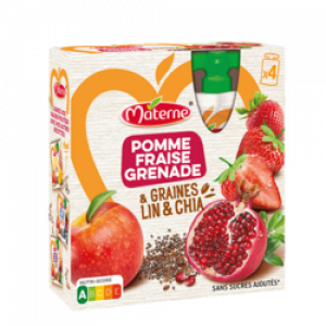 Materne Graines Lin & Chia 8 gourdes pour 0,40€ au lieu de 4,00€