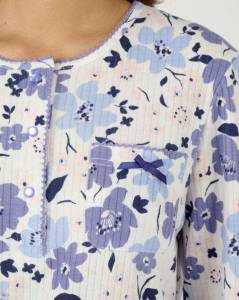 Pyjama maille côtelée, intérieur légèrement gratté à 15.99 €