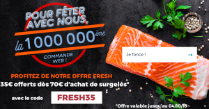 Toupargel 35,00€ offerts dès 70,00€ d'achat rayon surgelés 