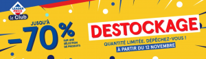 Déstockage Leader price jusqu'a -70% de remise immédiate + Code promo 