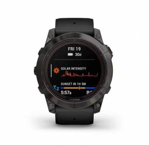 Montre GPS Garmin Fenix 7X Pro Saphire Solar - Noir, Gris carbone à 599 €