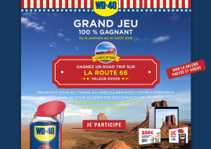 Grand jeu 100% gagnant WD40