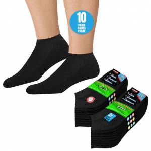 Lot 10 Paires Chaussettes Basses Soxco - noir ou blanc, Tailles 35 à 50 (Vendeur Tiers) à 8.53 €
