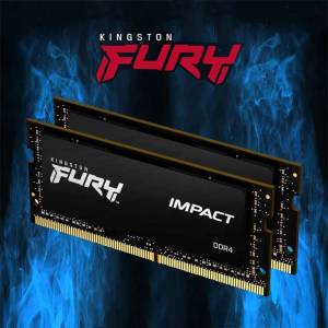 Kit de mémoire RAM Kingston Fury Impact - 32 Go DDR4 à 3200 MT/s, CAS20 à 1,2V - format SO-DIMM à 88.99 €