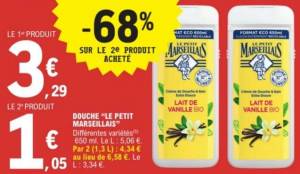 Gel douche Le Petit Marseillais à 3.29 €