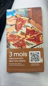 [Nouveaux Clients] 3 mois d'abonnement à Uber One offerts en scannant le QR code à 0 €