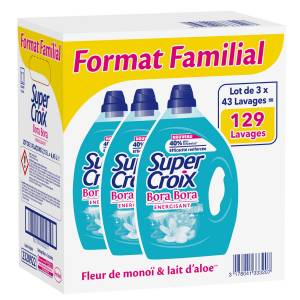 Lessive Super Croix les 3 bidons 4,78€ au lieu de 20,92€ 