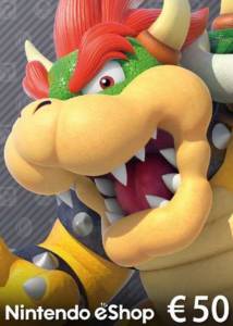 Carte Nintendo eShop d'une valeur de 50€ (Dématérialisé) à 44.58 €