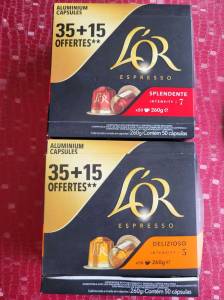 Capsules compatibles Nespresso L'or à 9.99 €