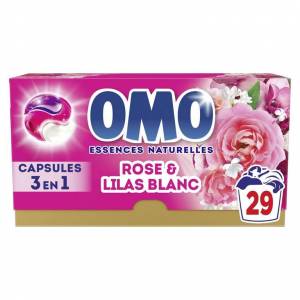 Lessive Omo capsules 3en1 x29 plusieurs parfums à 3.29 €