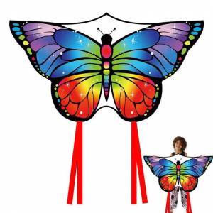 Grand Cerf-volant Papillon - Facile à Faire Voler, 100m de fil à 1.99 €