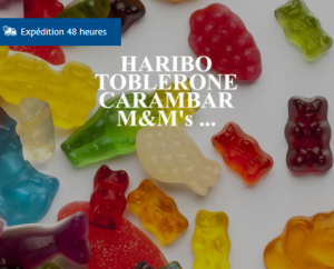 Vente Haribo,  Toblerone, Carambar, M&M's